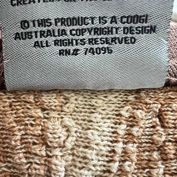 Rare Brown And Orange Coogi Sweater